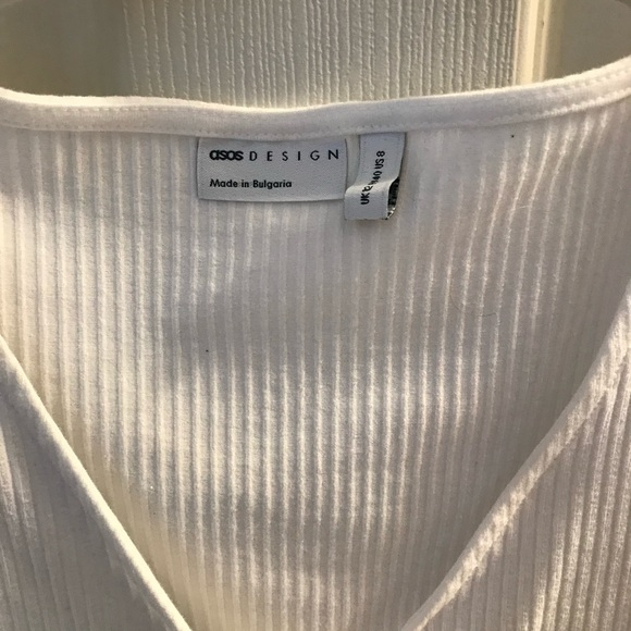 ASOS design criss cross shirt in white size us8 - Picture 3 of 3